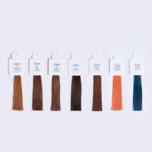 Elan 02 гель-фарба для брів сет у коробці (саше фарби + окислювач)