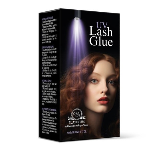 PLATINUM Клей UV для нарощування вій прозорий 5 мл