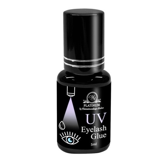 PLATINUM Клей UV для нарощування вій прозорий 5 мл
