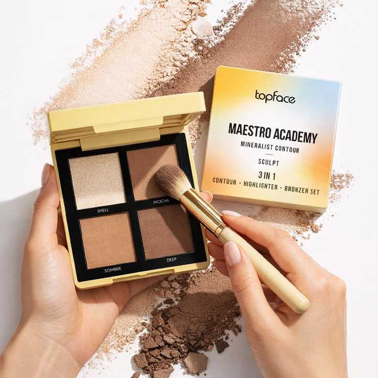 TopFace Палетка для контуринга 3в1 Maestro Academy Mineralist Contour 002 Sculpt 8 г
