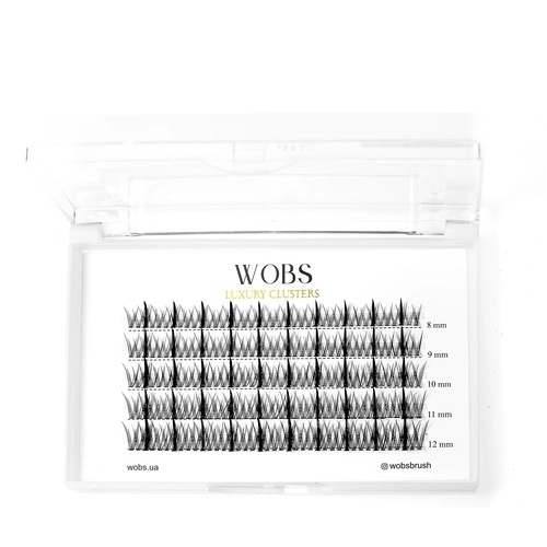 Cluster lashes 200 pcs Fairy Lashes 20D (5 strips, mix 8–12 mm)