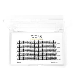 WOBS Вії пучкові 200 шт Fairy Lashes 20D (5 стрічок, mix 8-12 мм)