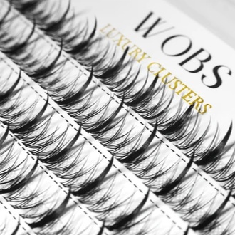 WOBS Cluster lashes 200 pcs Fairy Lashes 20D (5 strips, mix 8–12 mm)