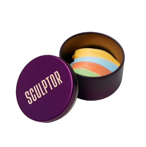 SCULPTOR Set of silicone rollers OPEN LOOK COLOR MIX, 4 pairs