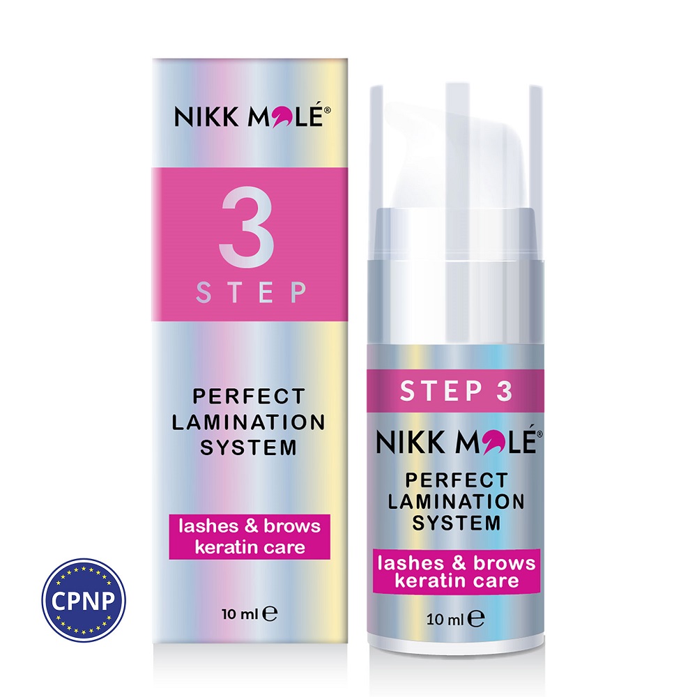 Nikk Mole Perfect Lamination STEP 3 Keratin Care for Lashes and Brows 10 ml (0.34 fl oz)