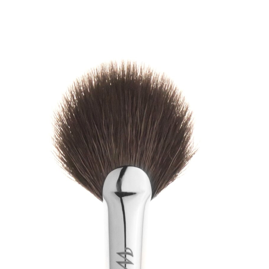 WOBS Pincel W3536 para sombras e iluminador, abanico, pelo de cabra