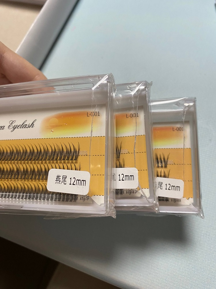 Nesura Eyelash Classic Накладні вії ластівки V 12D, 0,10, вигин C, 12 мм (пошкоджена упаковка)