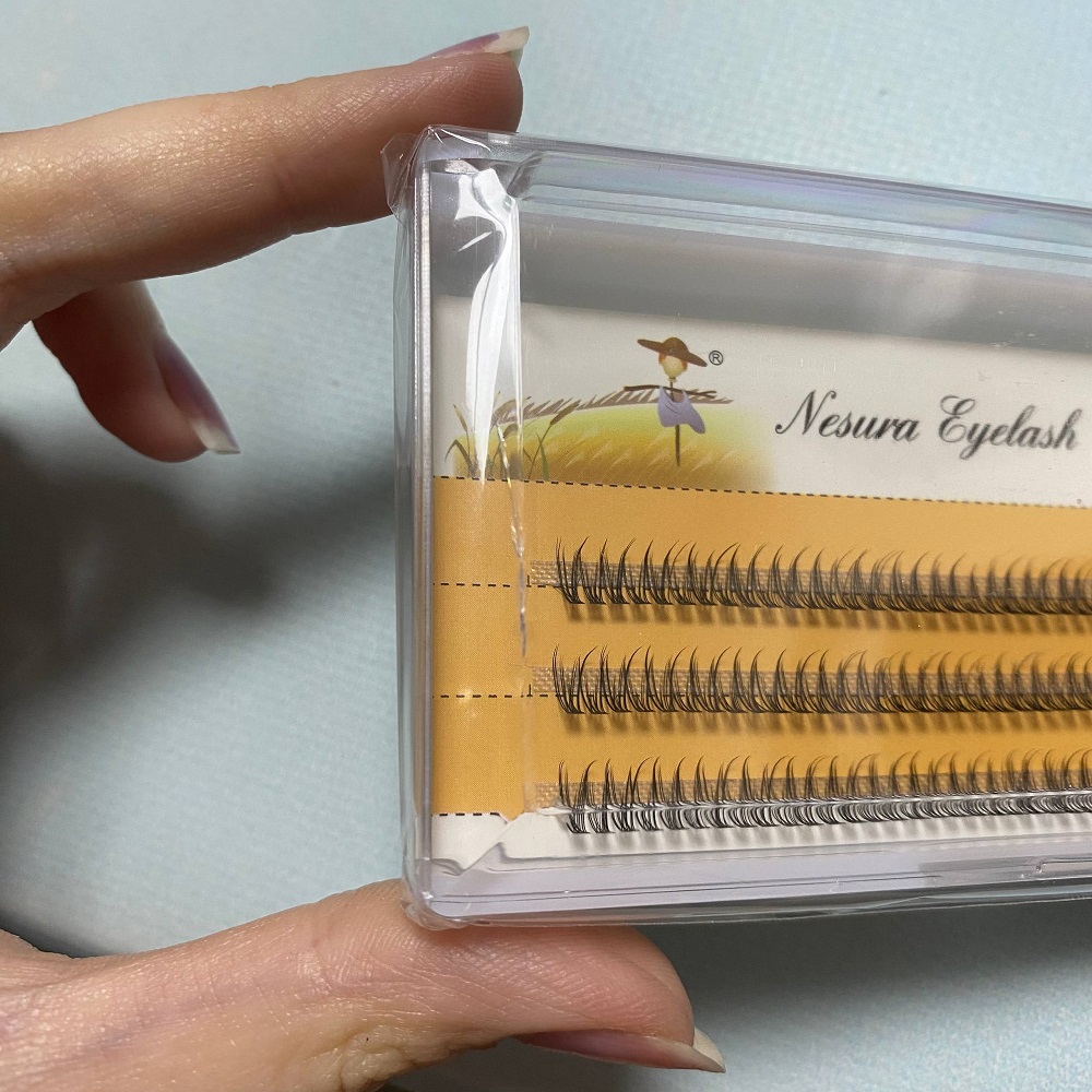 Nesura Eyelash Classic Pestañas tipo V 12D 0.10 curvatura C 8 mm (embalaje dañado)