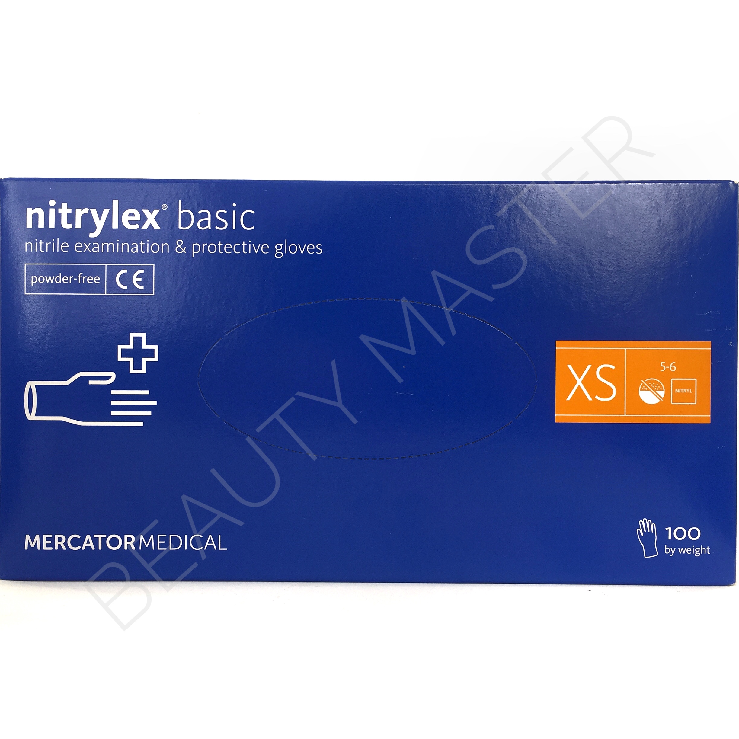 Перчатки nitrilex Basic нитр., т.синие, р.XS, пачка 100шт