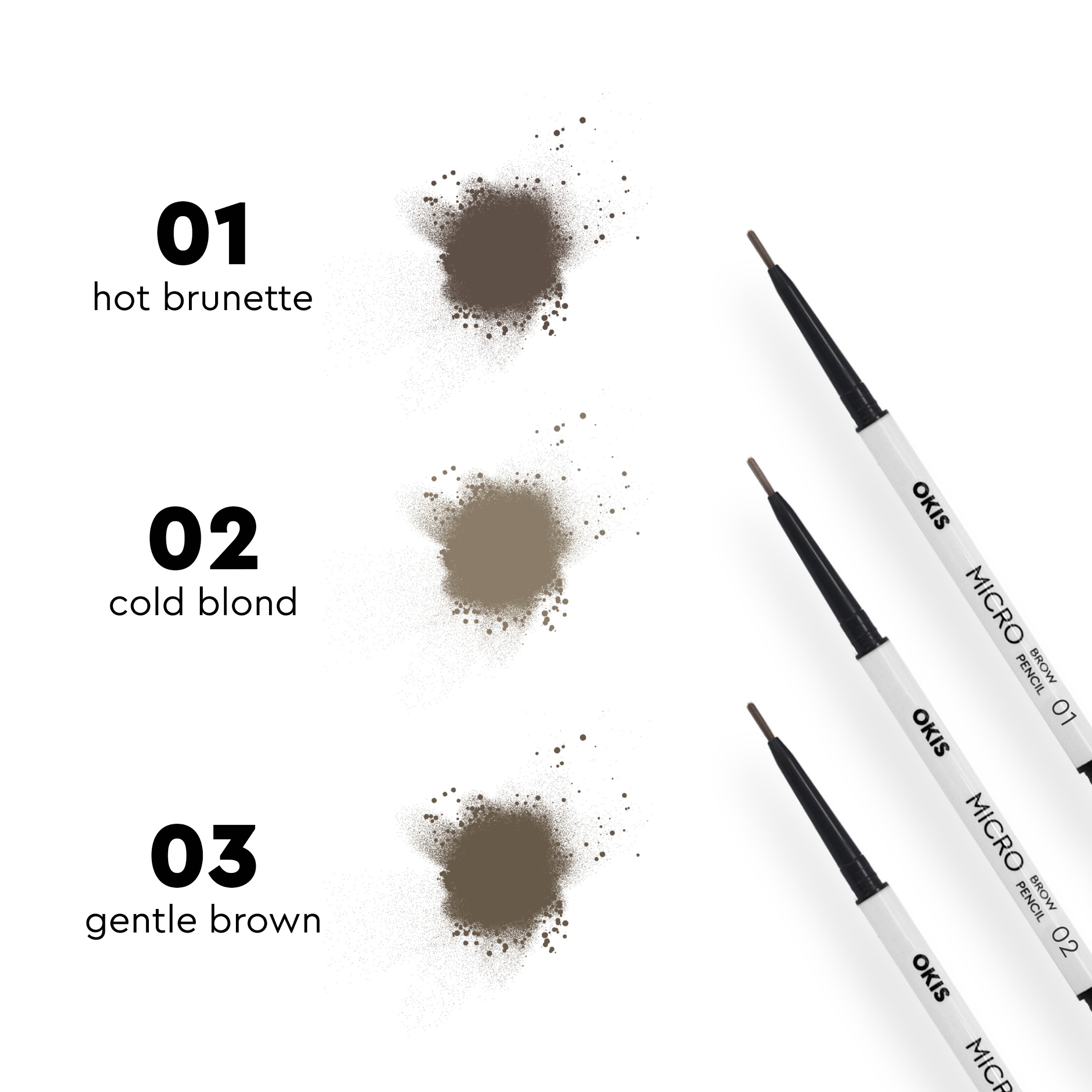 OKIS Micro Brow Pencil 02 Карандаш пудровый - cold blond 0.06g