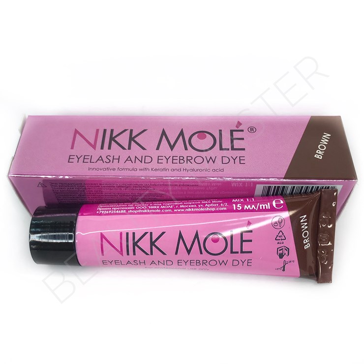Nikk Mole Tint for eyebrows and eyelashes brown, 15 ml