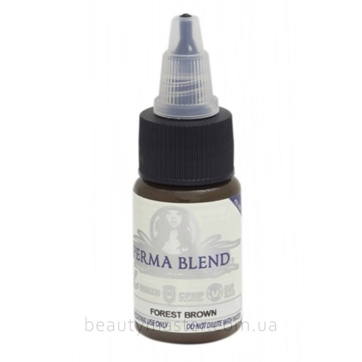 Pigment Perma Blend, FOREST BROWN, 15 ml, USA (eyebrow, arrows)