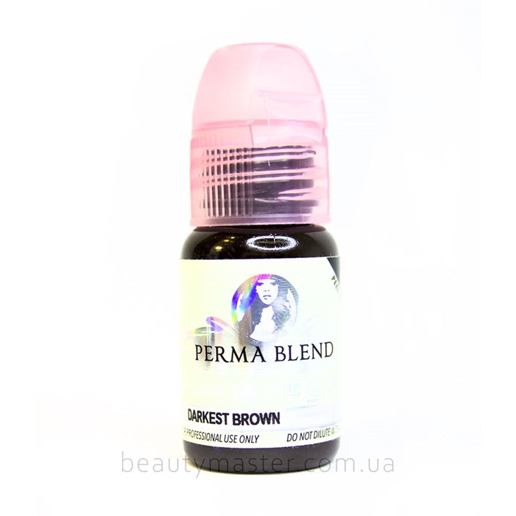 Pigment Perma Blend, DARKEST BROWN, 15 ml, USA (eyebrows, arrows)