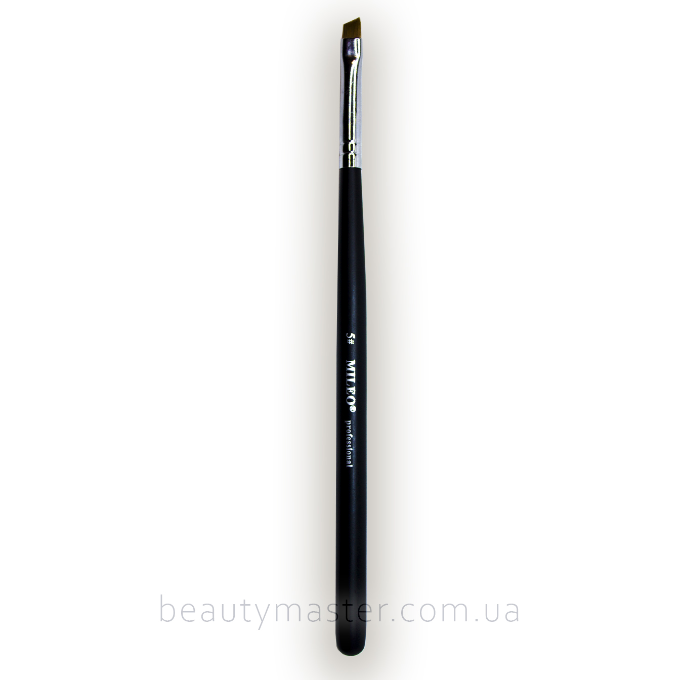 Mileo Кисть 5 плоская скошенная черная ручка