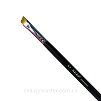 Mileo Кисть 9-1 плоская скошенная черная ручка