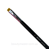 Mileo Кисть 9 плоская прямая черная ручка