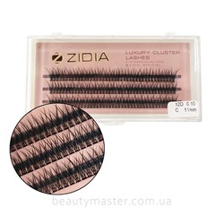 ZIDIA Fish Tail 12D bend C eyelash bundles; 0.10 (3 ribbons, size 11mm)