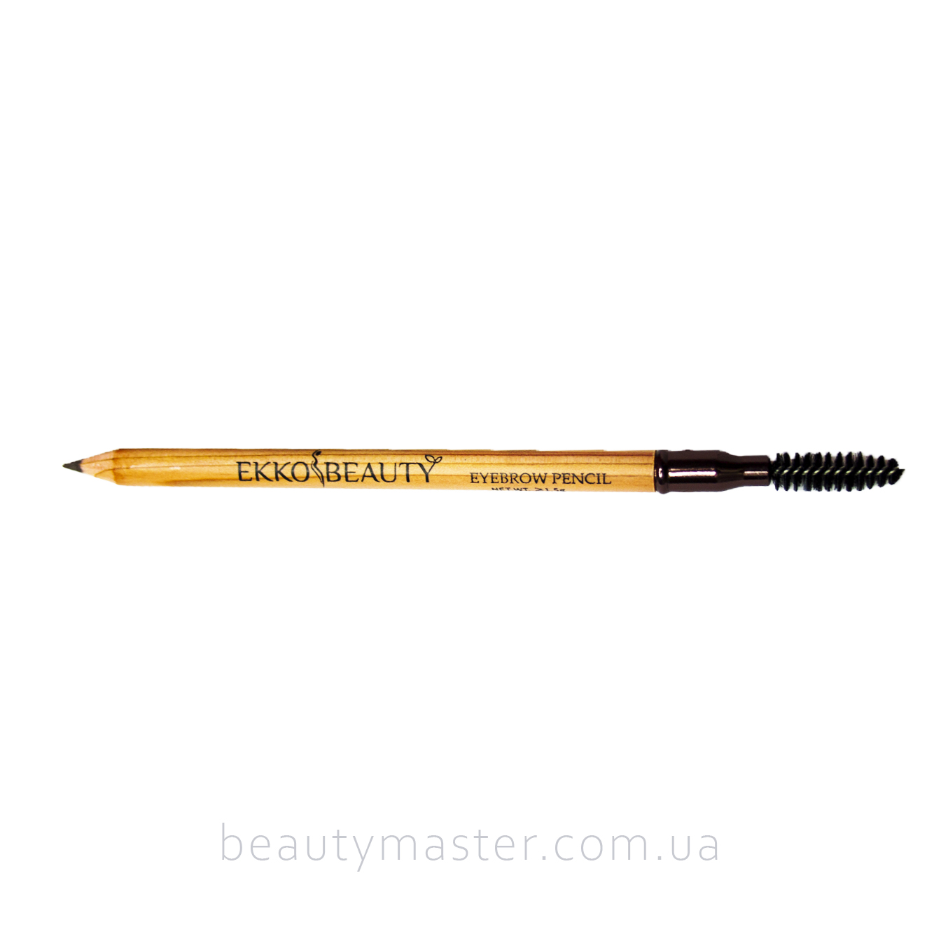 EKKOBEAUTY Карандаш для бровей Grey brown Стойкий восковой с щеточкой