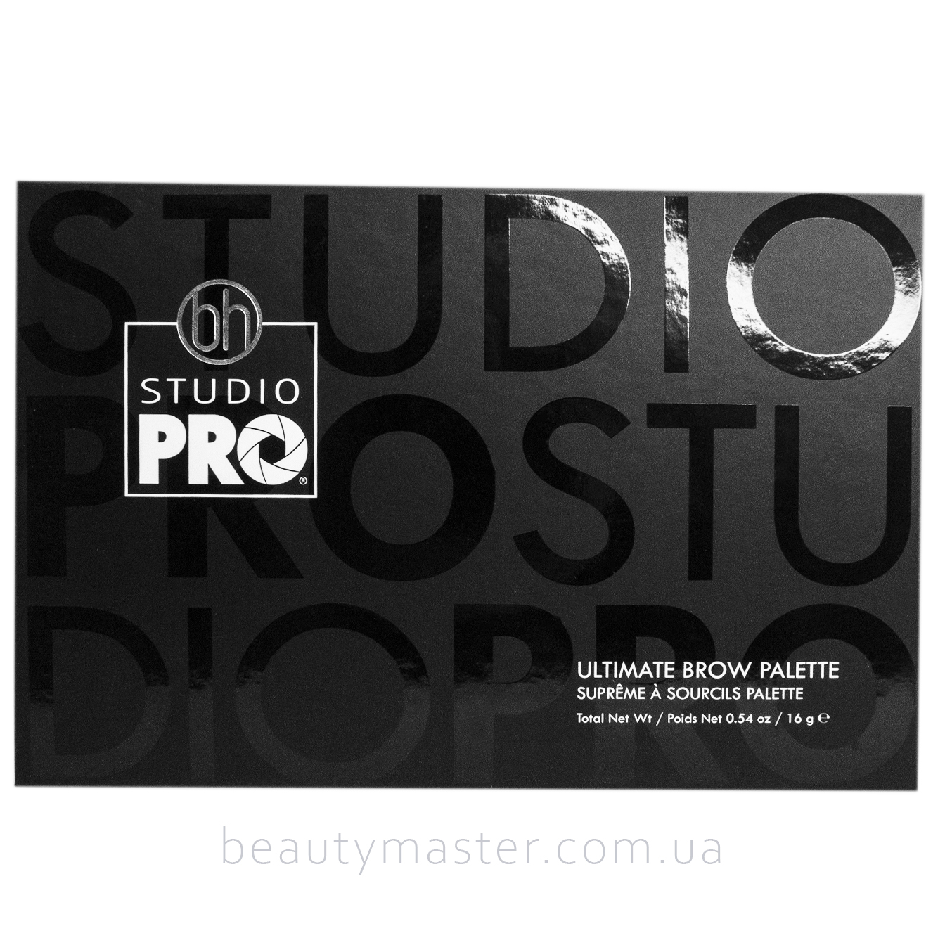 bh studio pro палитра для бровей 8 теней 4 помадки ultimate brow palette