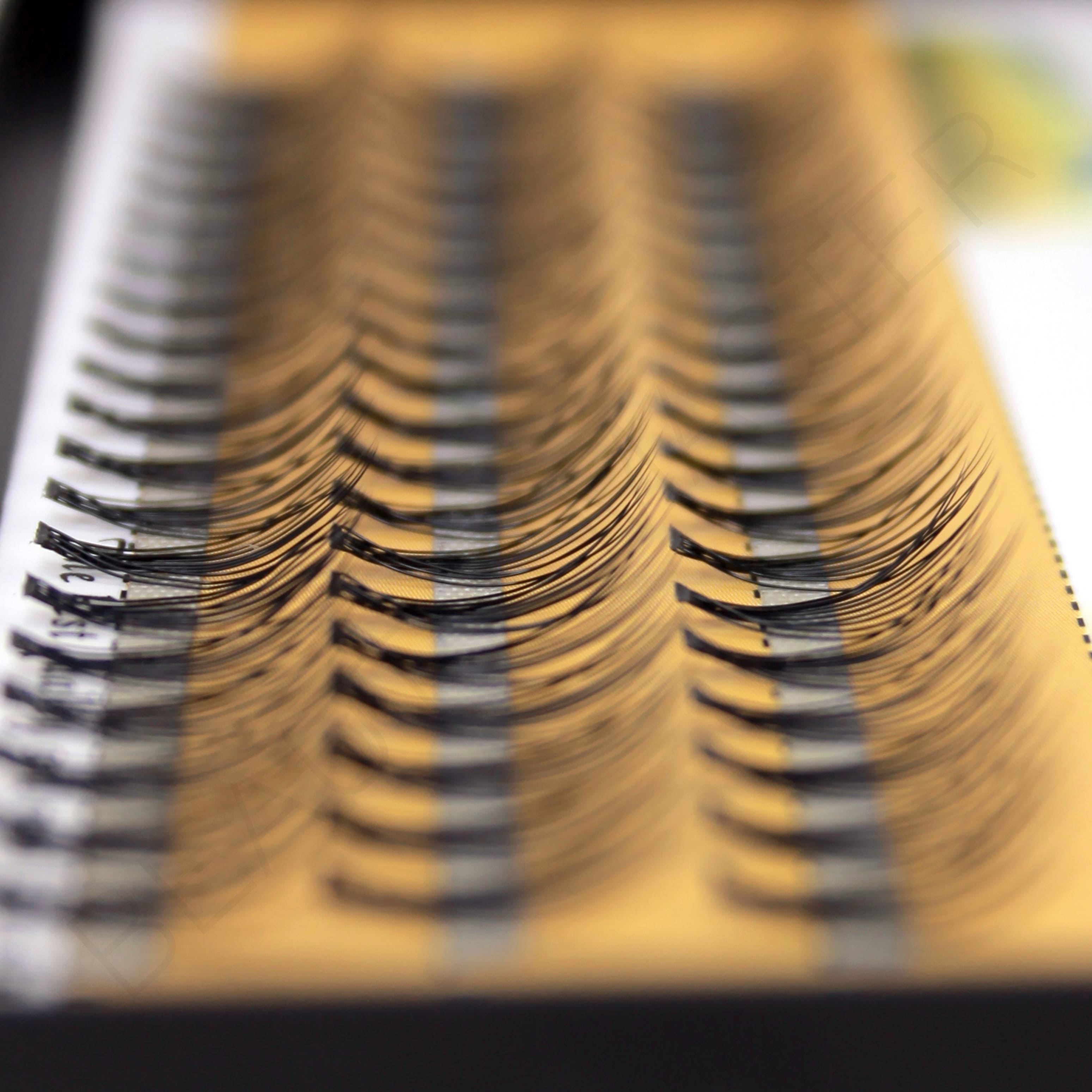 Nesura Eyelash Premium Pestañas postizas en racimos 10D 0,07 curvatura C 11mm