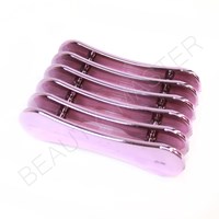 Подставка-решетка для кистей(карандашей) Б02358 (РДК09) горизонтальная розовая/прозрачная