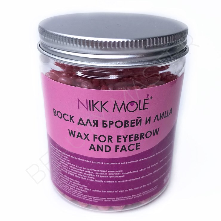 Nikk Mole Wax for eyebrows and face berry in granules 100 g