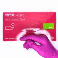 Перчатки nitrylex Collagen нитр., розовые, р.S, пара