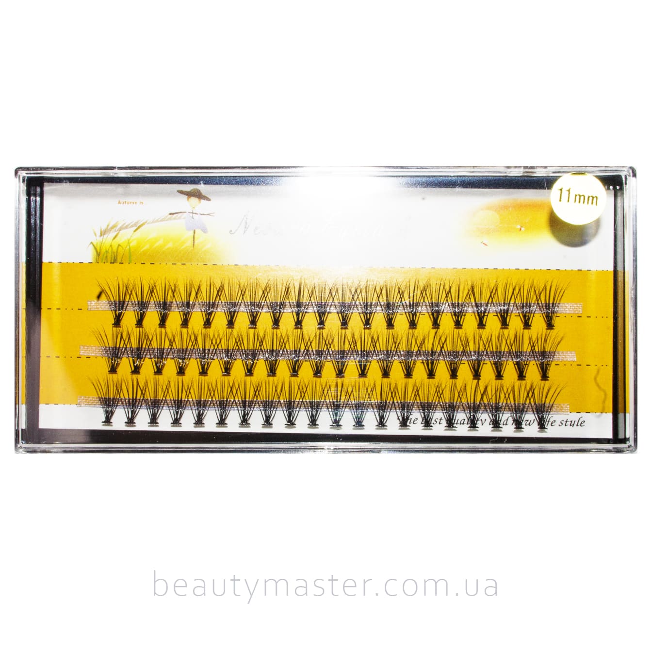 Вії пучкові безвузликові 20D, 0,07, вигин C, 11мм (пошкоджена упаковка)