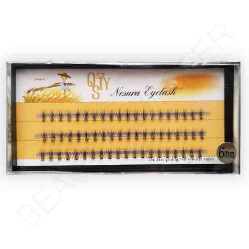 Ресницы 10D 6мм Nesura пучковые безузелковые
