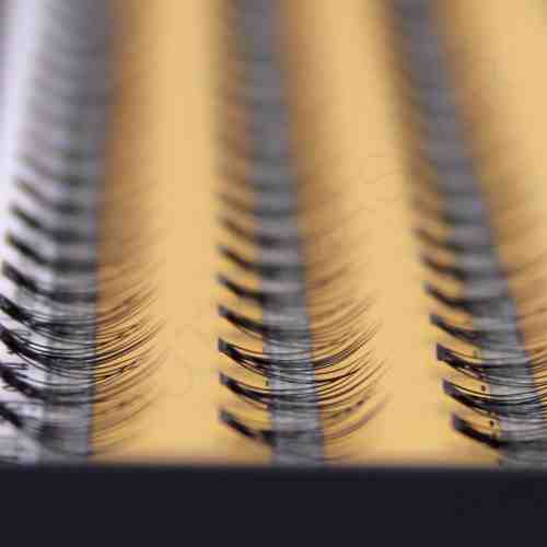 Nesura Eyelash Premium Cluster false eyelashes 10D, 0.07, curl C, 8 mm