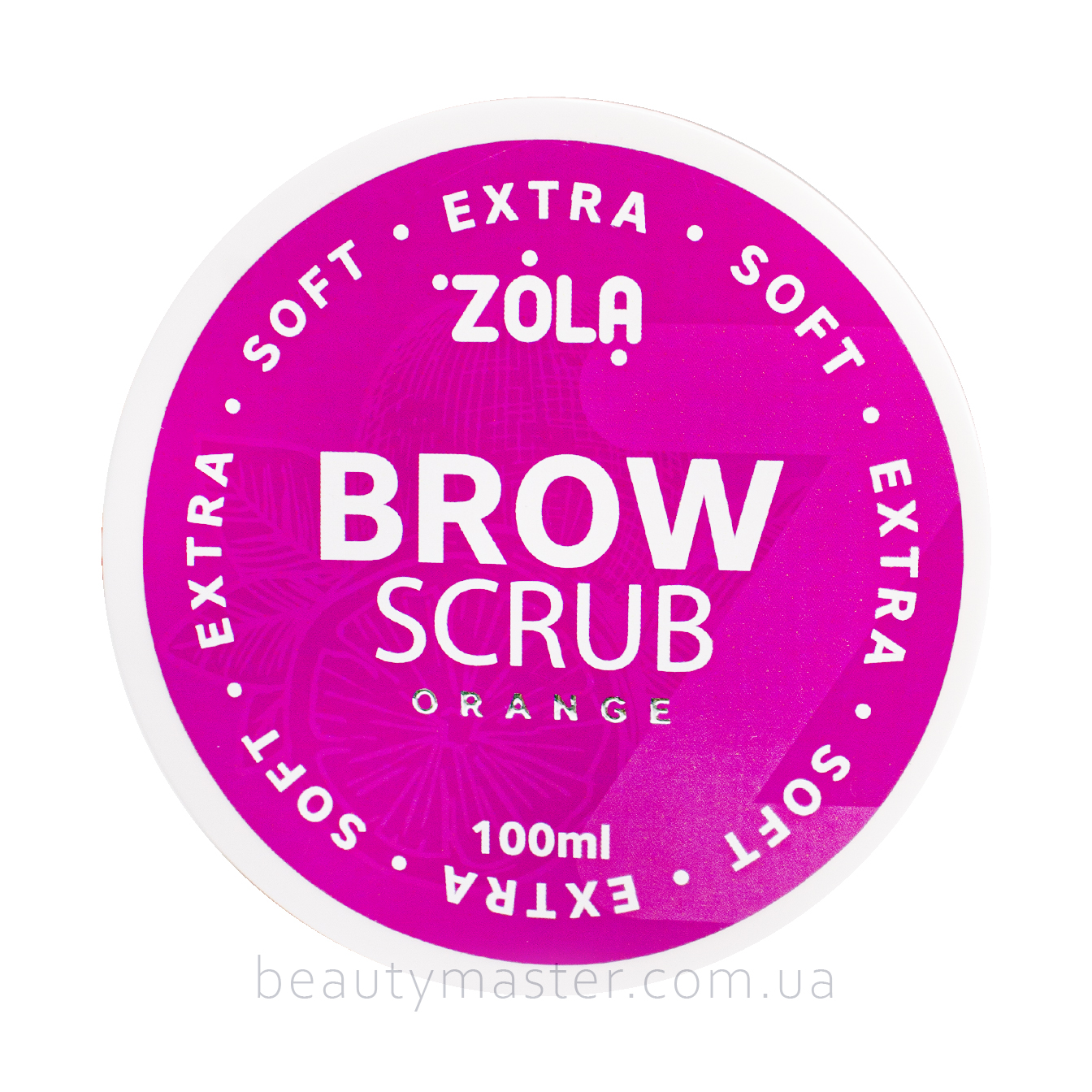 ZOLA скраб для брів EXTRA SOFT ORANGE, банка 100мл