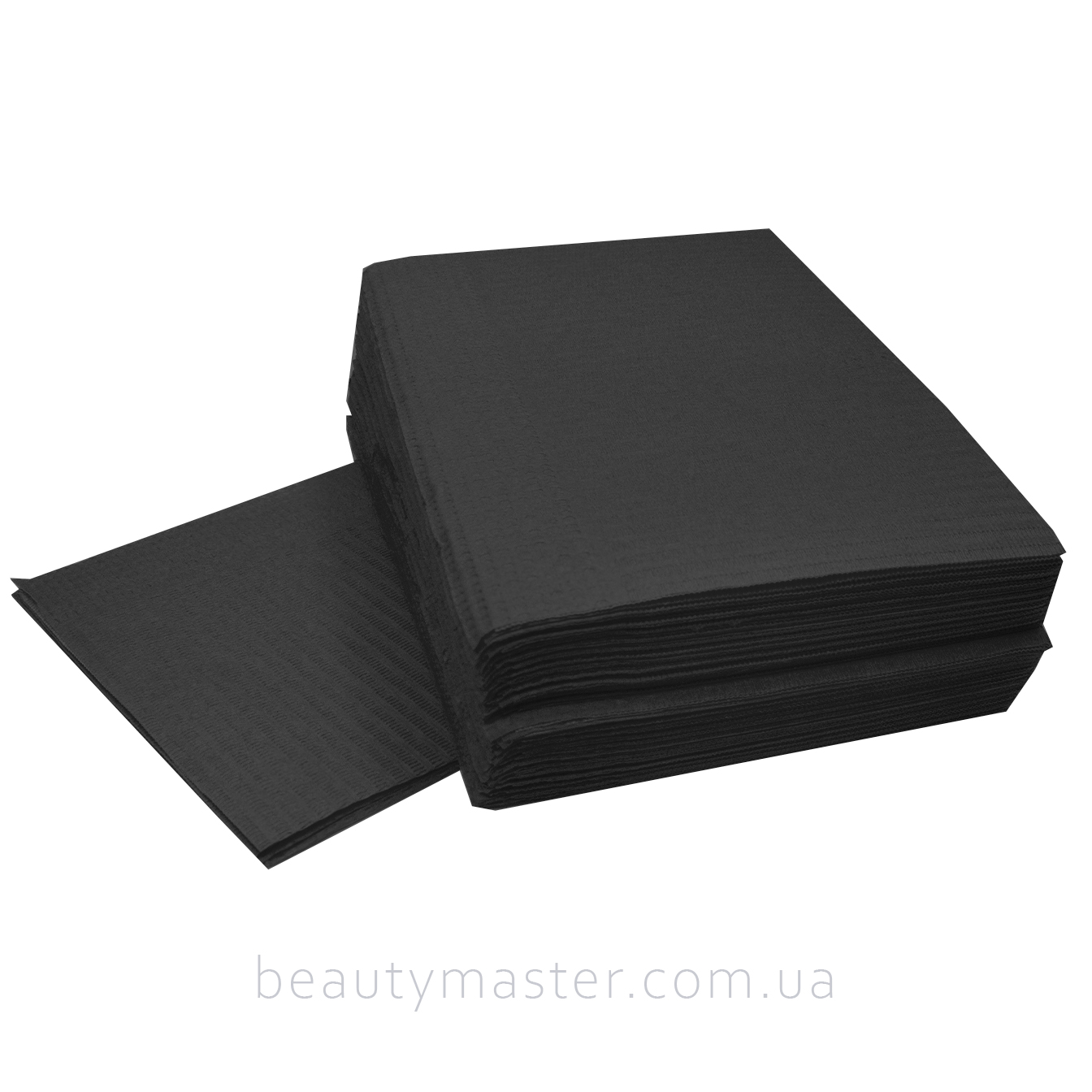 Салфетка непромокаемая черная (нагрудник, для стола) 45*32,5 комплект 25 шт