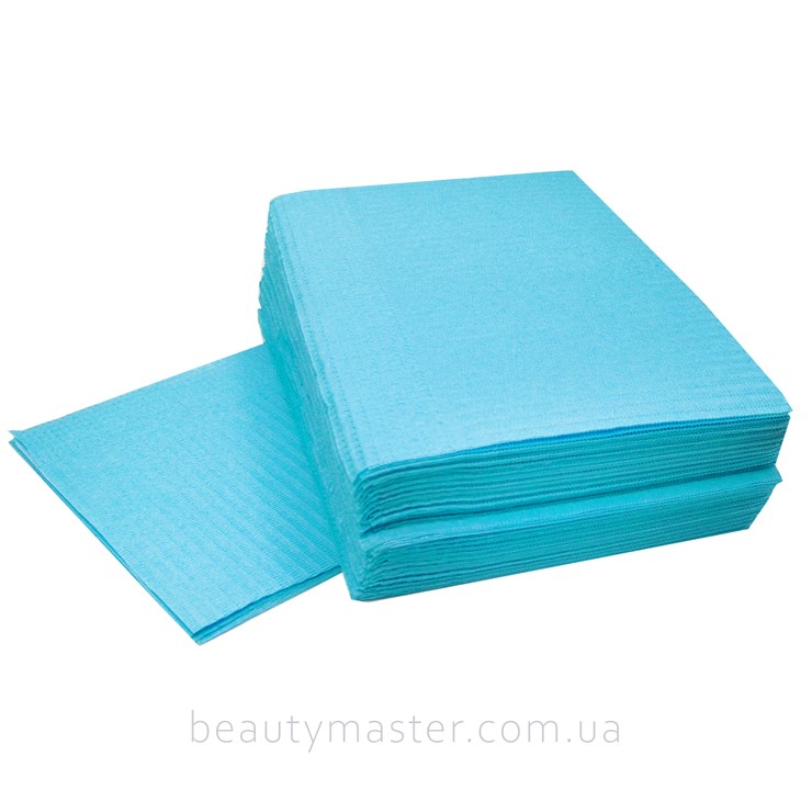 Napkin waterproof turquoise (for table) 25 pcs
