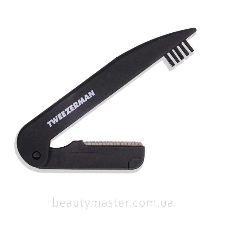 Tweezerman Set of tweezers, scissors, brush, raiser, bandage, cosmetic bag for eyebrows 5in1 Brow Basics Gift Set