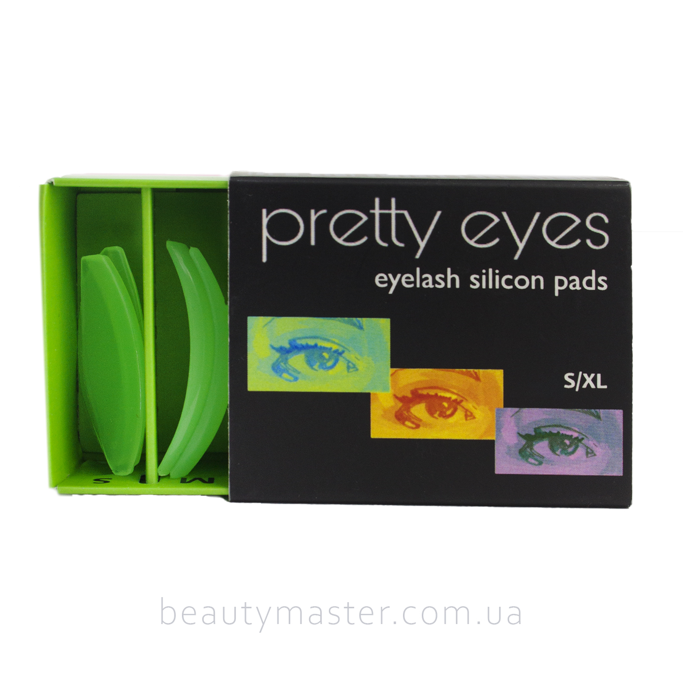 Pretty Eyes Набор зелёных валиков 4 пары (S,M,L,XL) soft