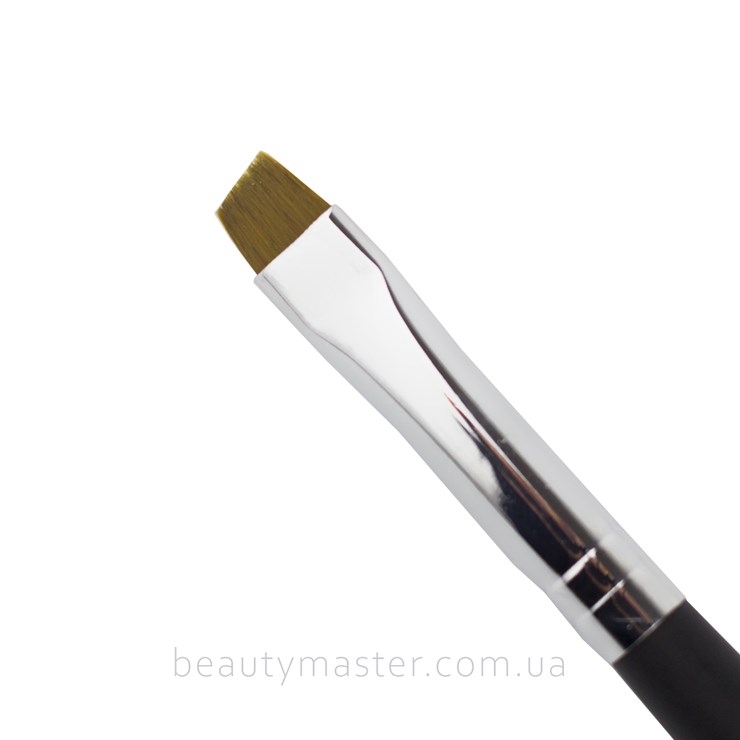 Mileo Eyebrow Brush 8-1 flat beveled black handle