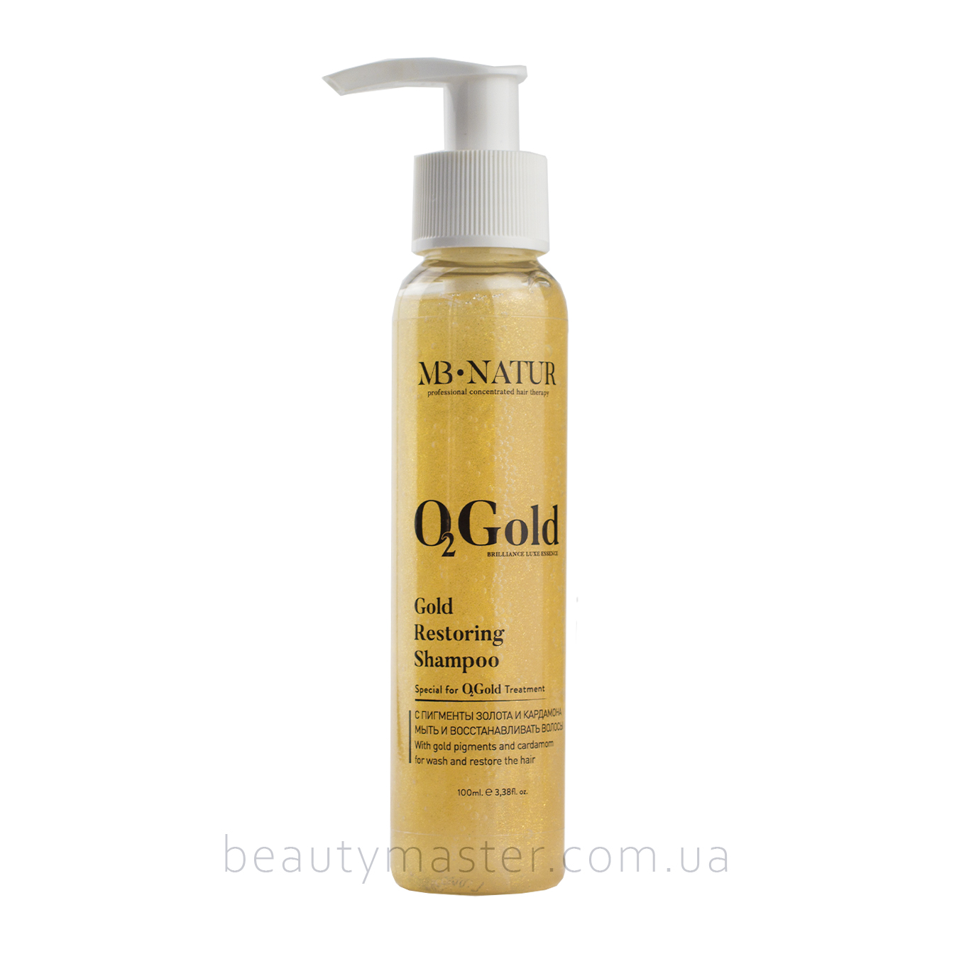 MB Natur Gold Restoring Shampoo 100 мл золотой шампунь премиум класса с кардамоном
