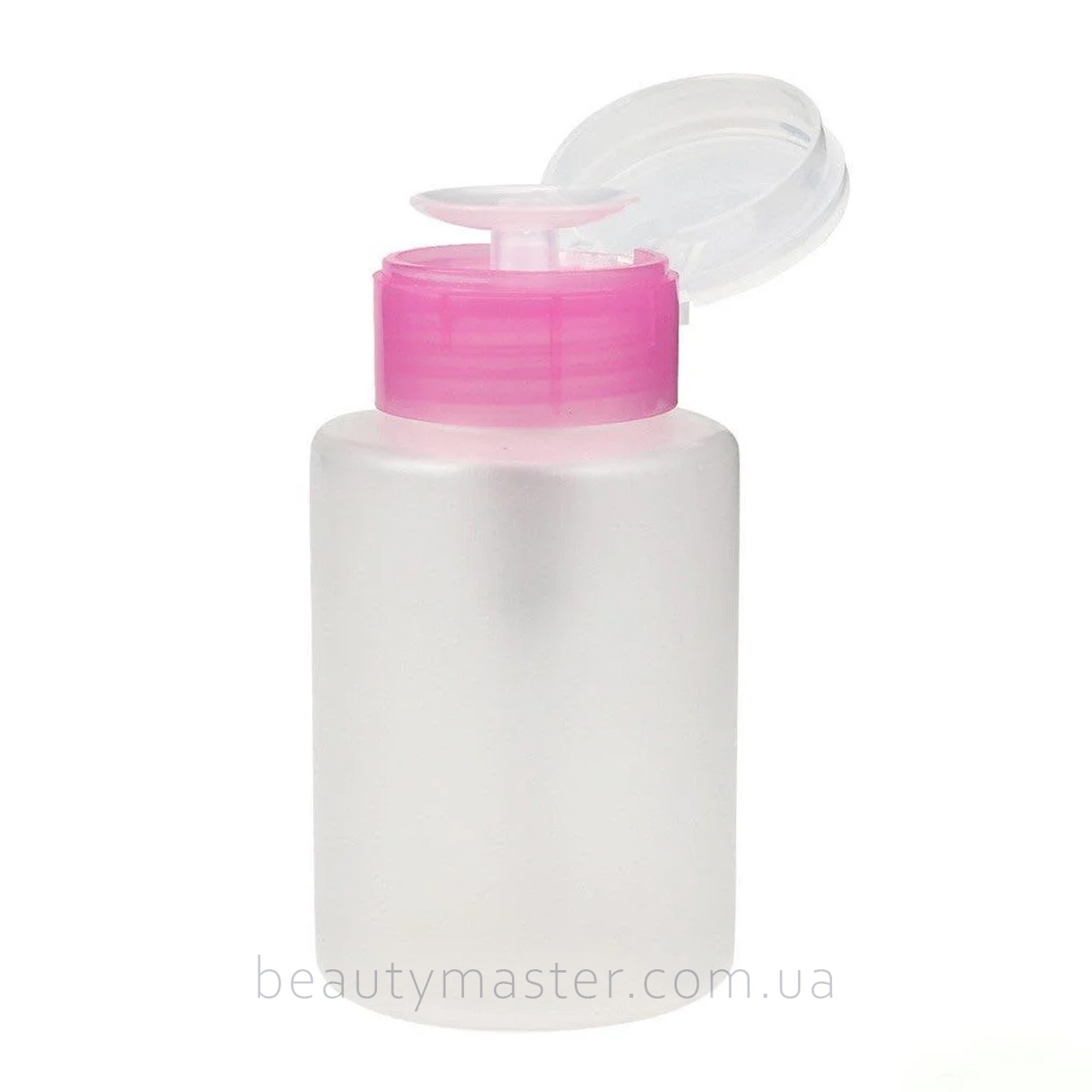 помпа-дозатор для жидкостей с розовой крышкой, 150 мл.