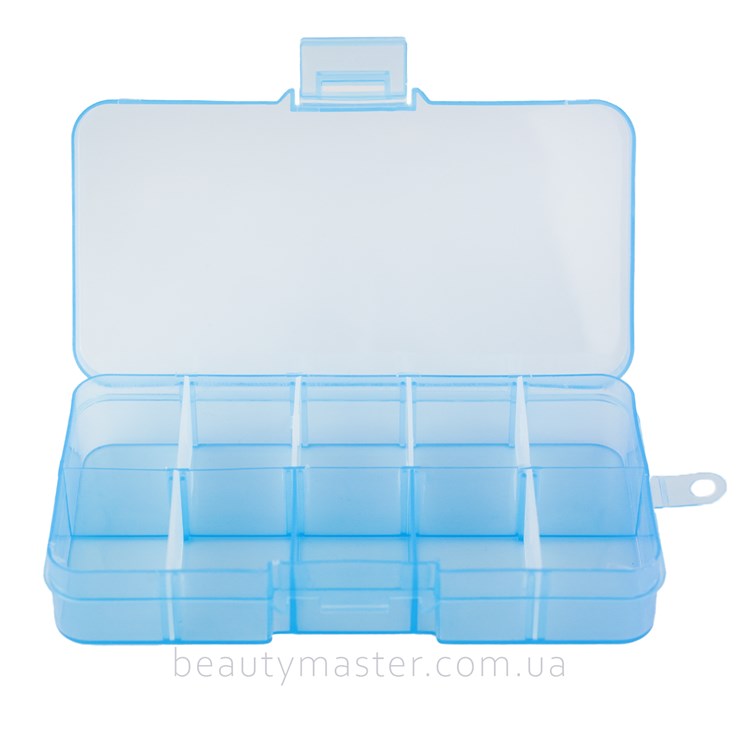 Roller organizer for 10 sections, blue