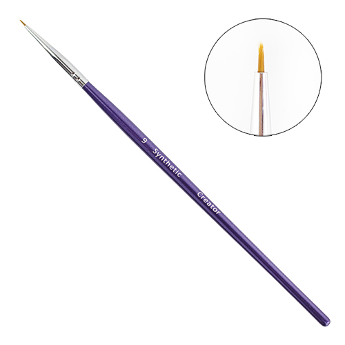 Creator Synthetic No. 9 round thin brow brush