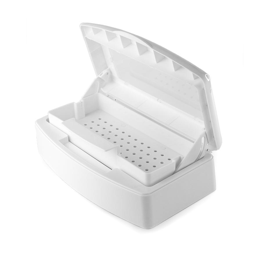 Recipiente de desinfección blanco