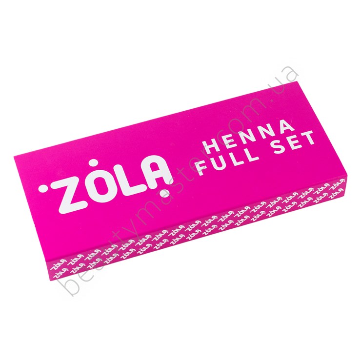 ZOLA Henna set 10 shades, 2.5 g each HENNA FULL SET