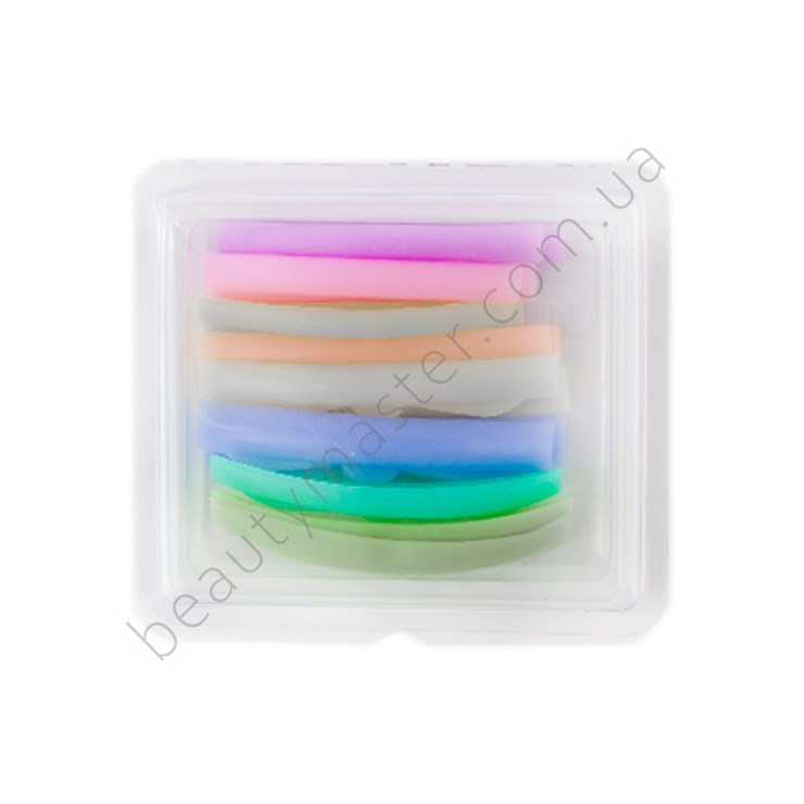 Валики для завивки ресниц цветные набор 8 пар, силиконовые