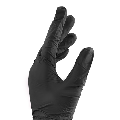 Перчатки Витрил черный матовый, р.L, 1 пара