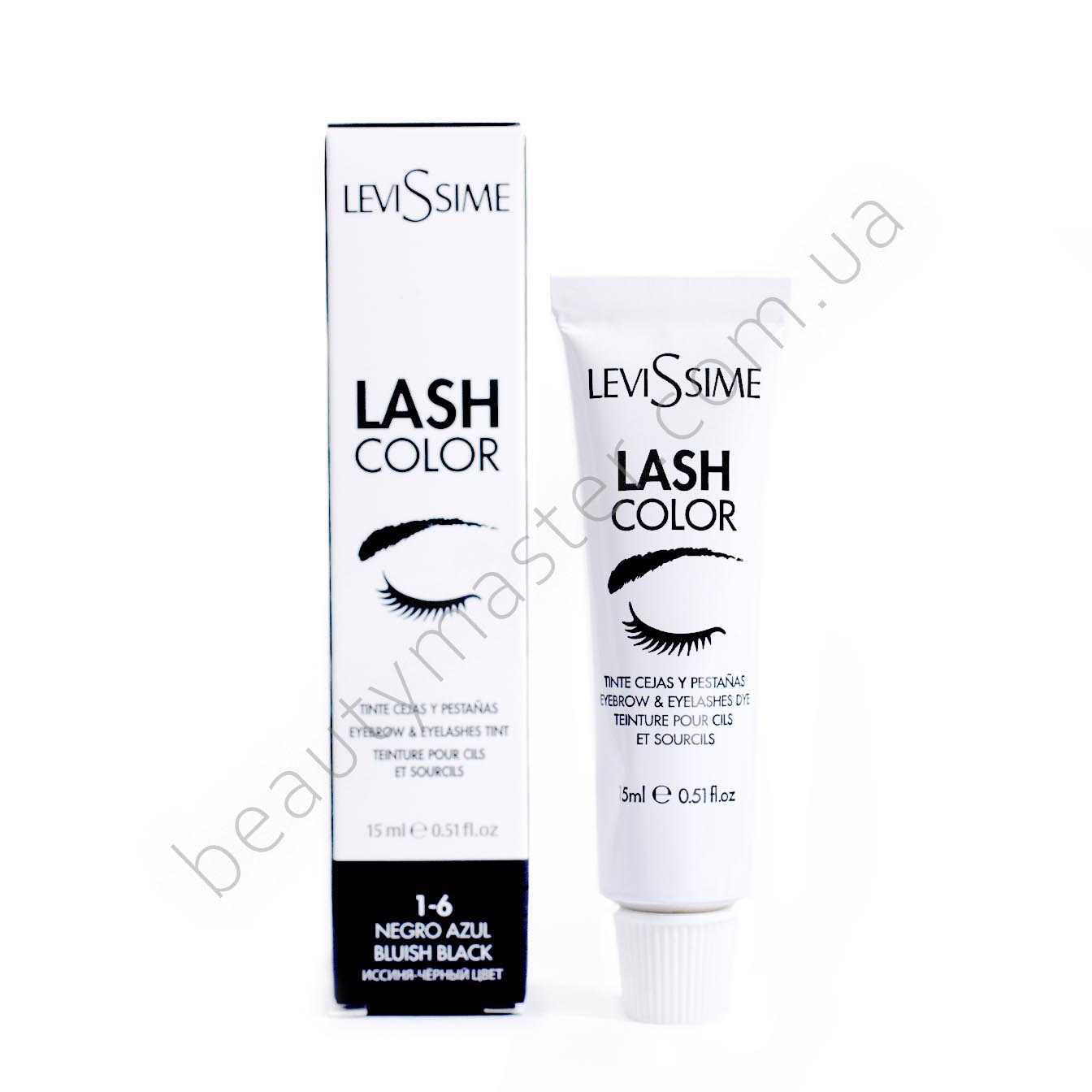 Levissime Lash pintura de color 1-6 azul-negro