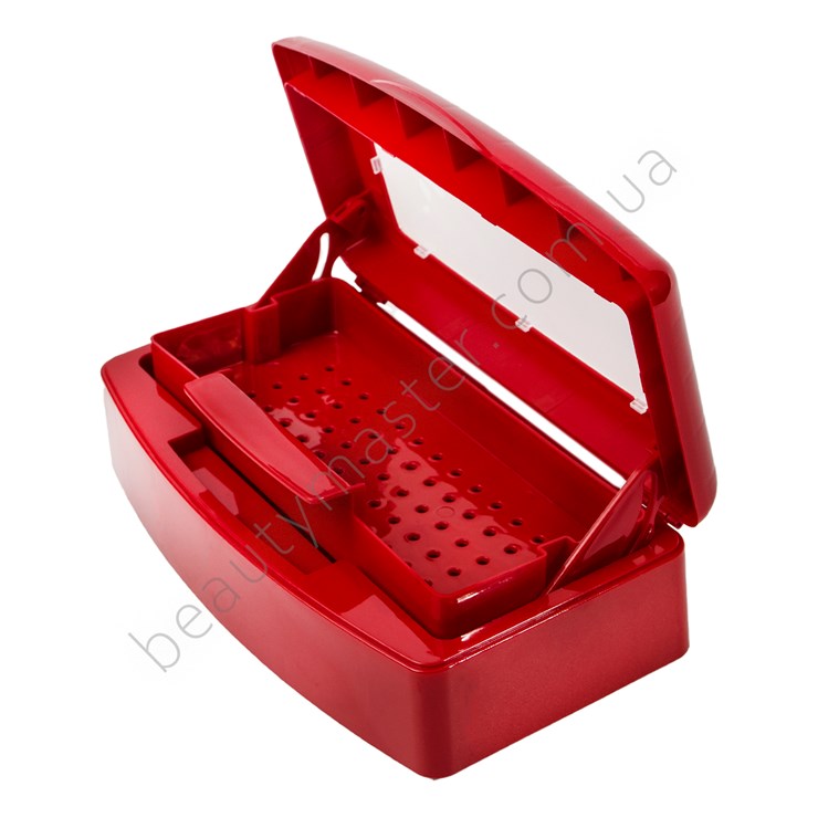 Red container for disinfection