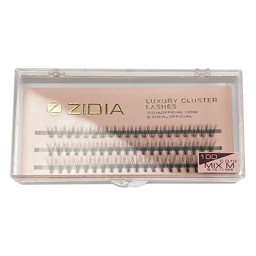 ZIDIA Eyelash bundles 10D bend C; 0.10 Mix M (3 ribbons, size 9, 10, 11 mm)