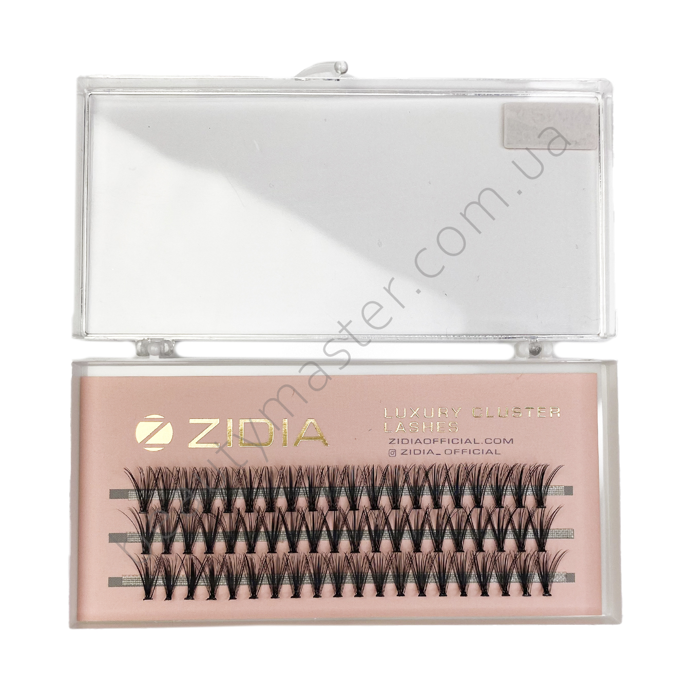 ZIDIA Ресницы пучки 20D изгиб C; 0.10 (3 ленты, размер 12 mm)