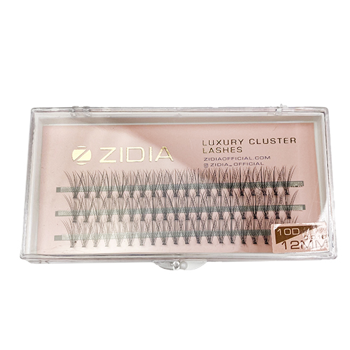 ZIDIA Eyelash bundles 10D bend C; 0.10 (3 ribbons, size 12 mm)