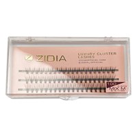 Zidia Вії пучки Cluster lashes 10D вигин C; 0.10 Mix (3 стрічки, розмір 8, 9, 10 мм)